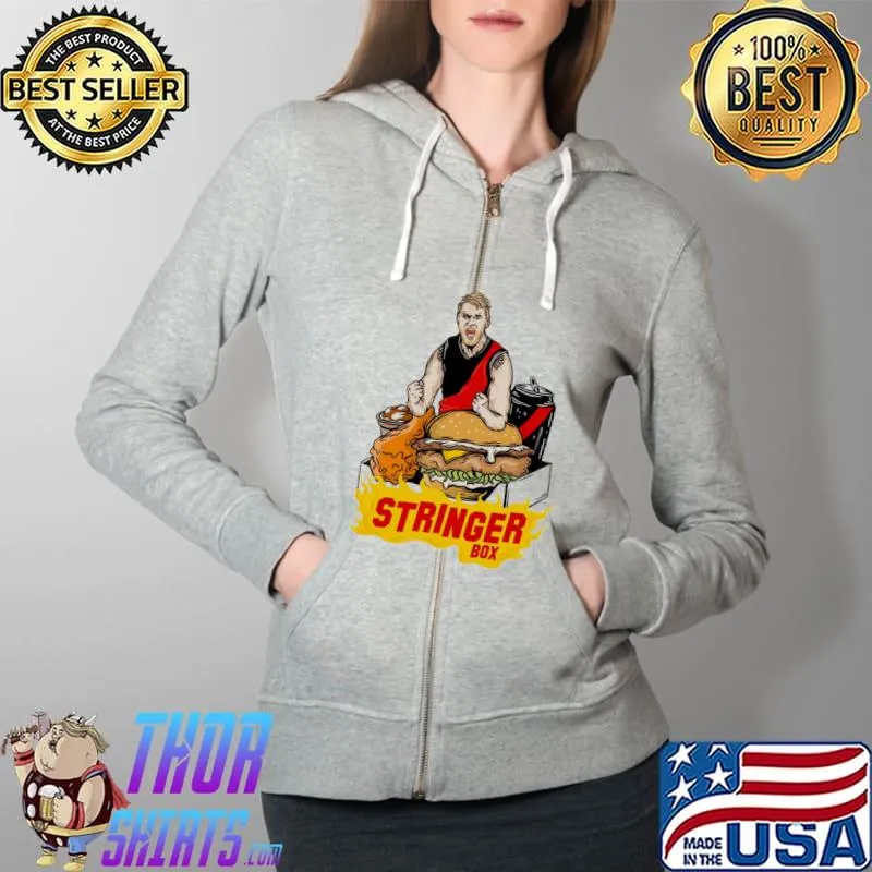 Stringer Box Hambeger Shirt Full Zip Hooded