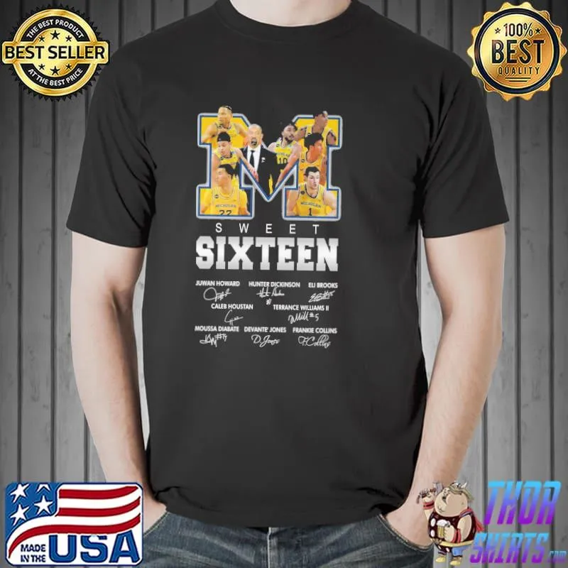 Sweet Sixteen Michigan Basketball Shirt