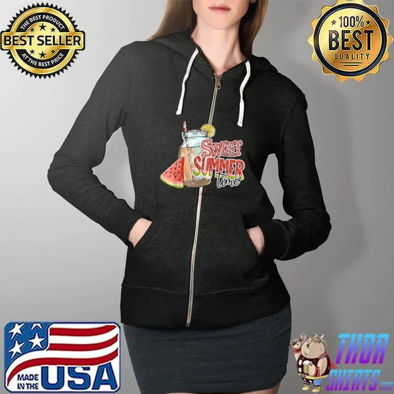 Teacher Off Duty Summer Break Sweet Summer Time Lunch Lady T-Shirt Full Zip Hooded