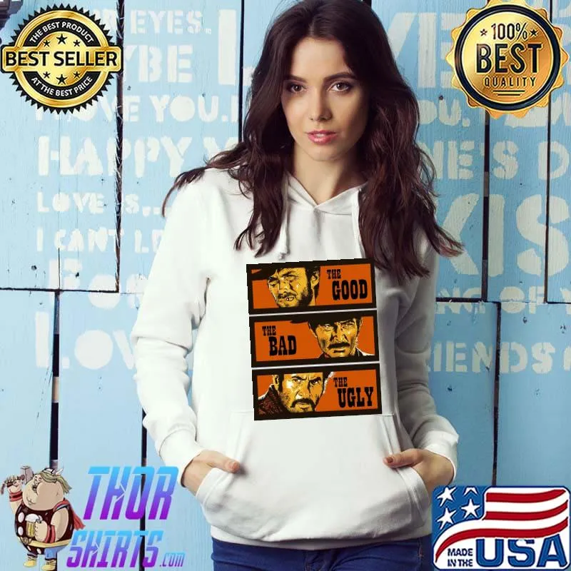 The good the bad and the ugly poster vintage Hoodie