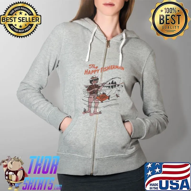 The Happy Fisherman Shirt Full Zip Hooded