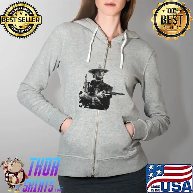 The Outlaw Josey Wales Gun Shirt Full Zip Hooded
