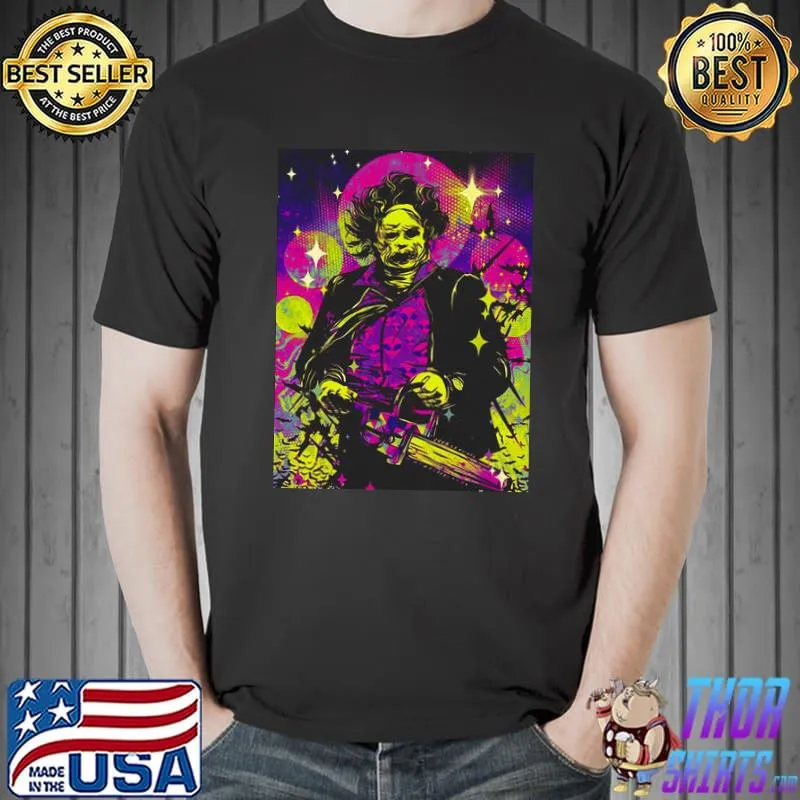 The texas chainsaw massacre colorful shirt