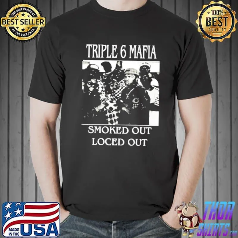 Three six mafia retro graphic shirt