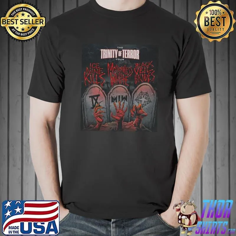 Trinity of terror tour 2022 design shirt