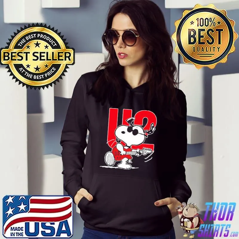 U2 Snoopy Rock Shirt Hoodie