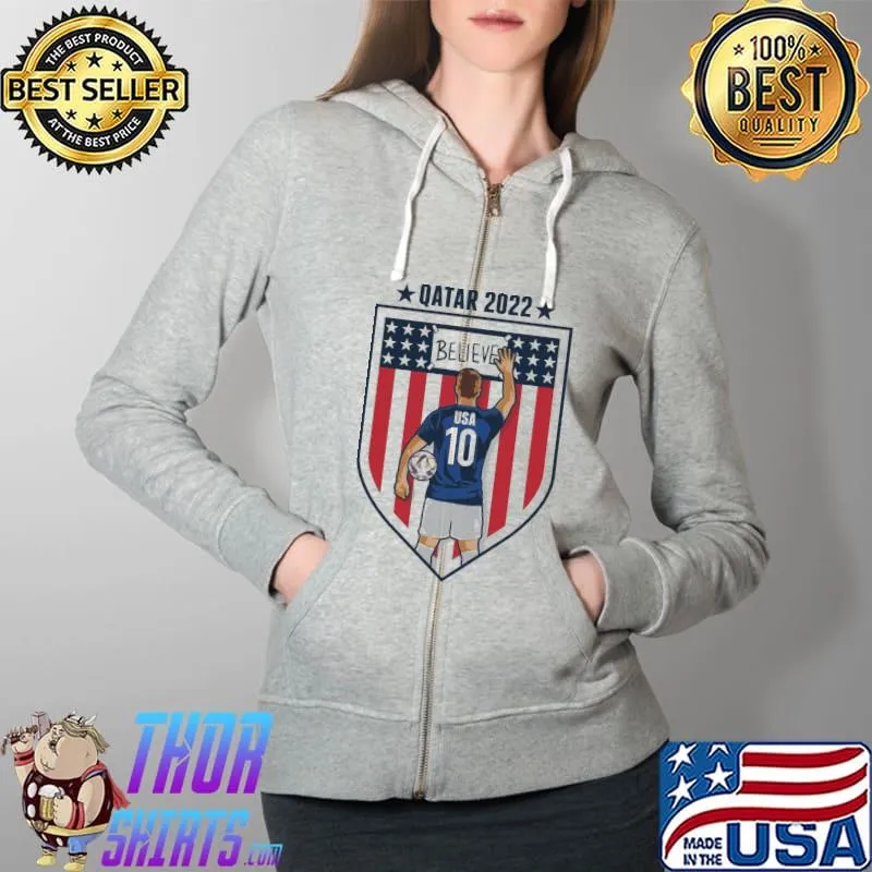 Usmnt believe Qatar 2022 usa world cup soccer Full Zip Hooded