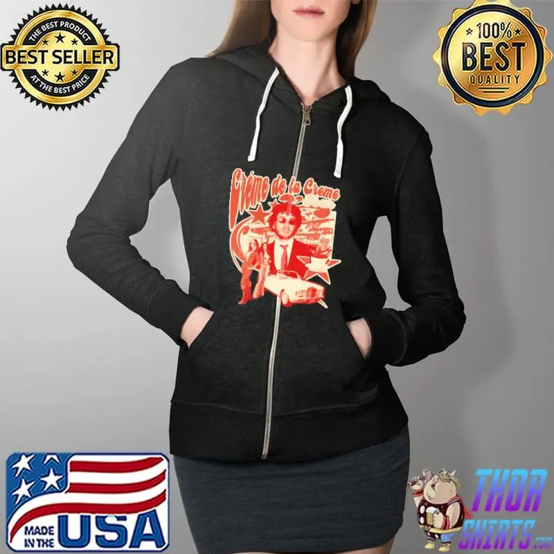 Vintage harlow rapper cream de LA tour design Full Zip Hooded