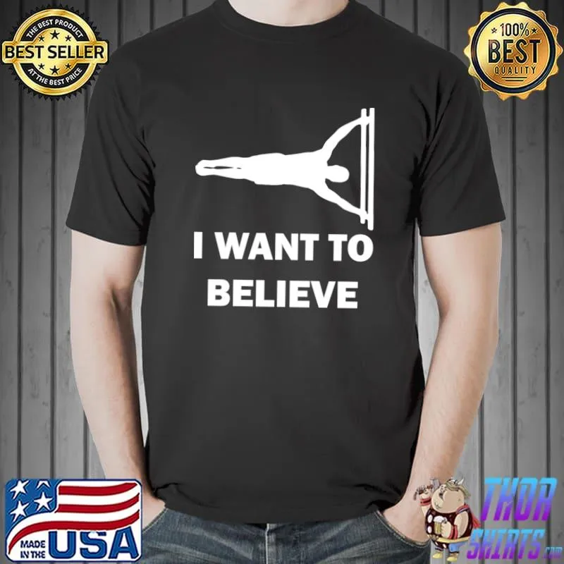 Vintage Human Flag Bar Hold Aethletics Bodyweight Training T-shirt