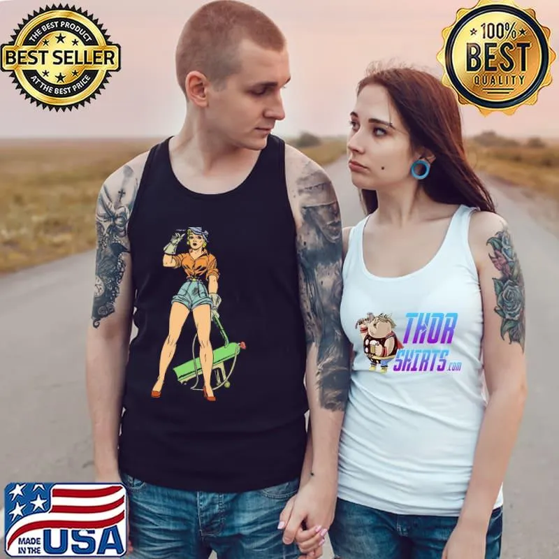 Vintage sexy welder pinup girl Tank Top