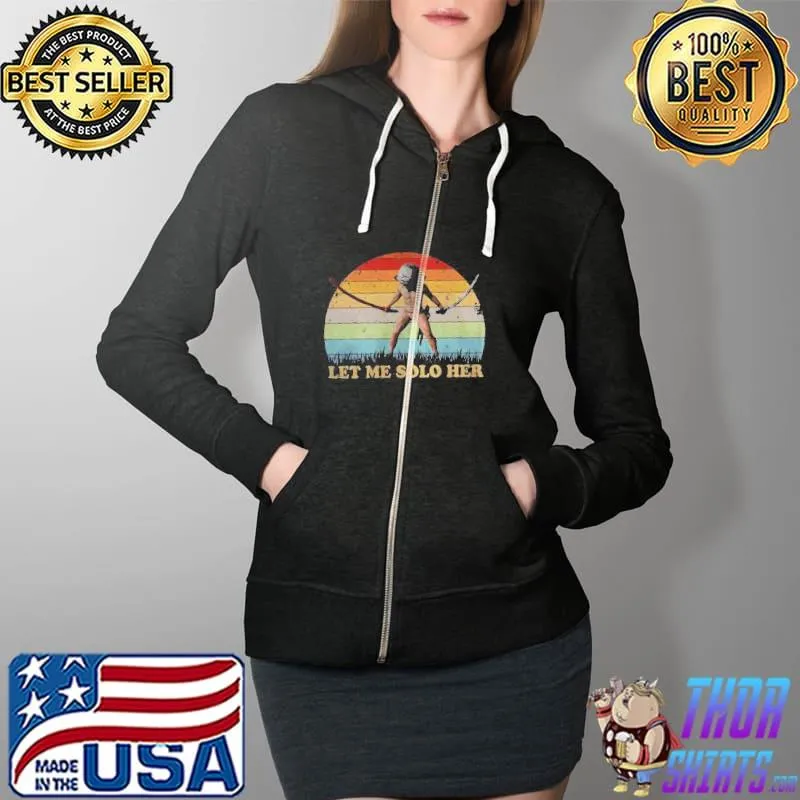 Vintage style let me solo her elden ring Full Zip Hooded