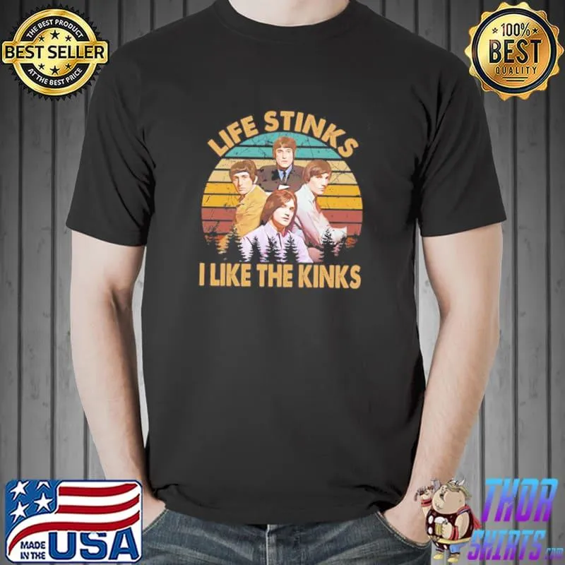 Vintage the kinks band life stinks I like the kinks the kinks Unisex