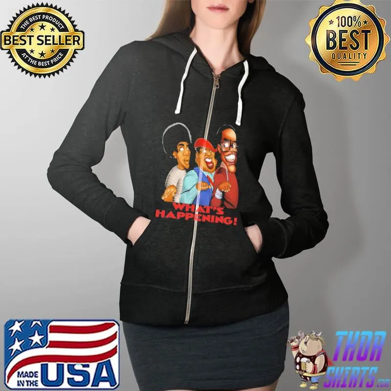 What's Happening Shirt Full Zip Hooded