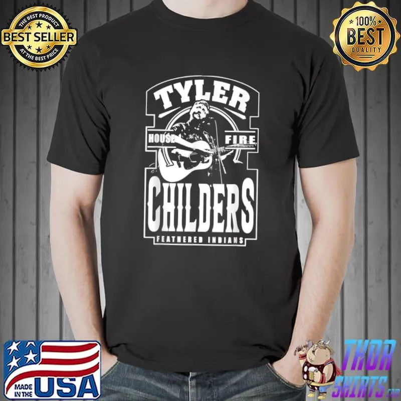 White and Black Tyler Childers Classic Feathered Indians Classic Essential T-Shirt