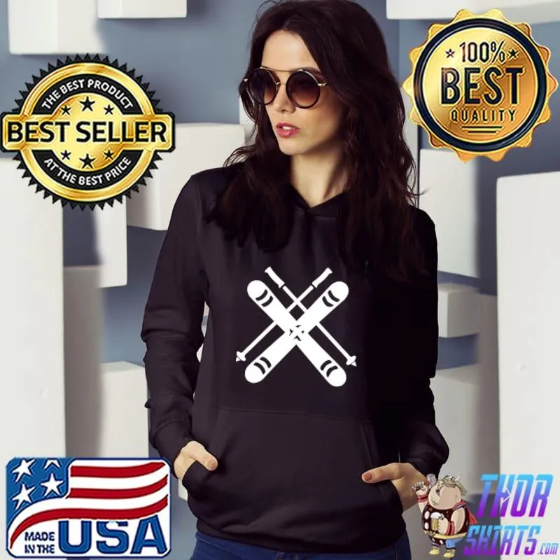 Winter sports mountain skI Hoodie
