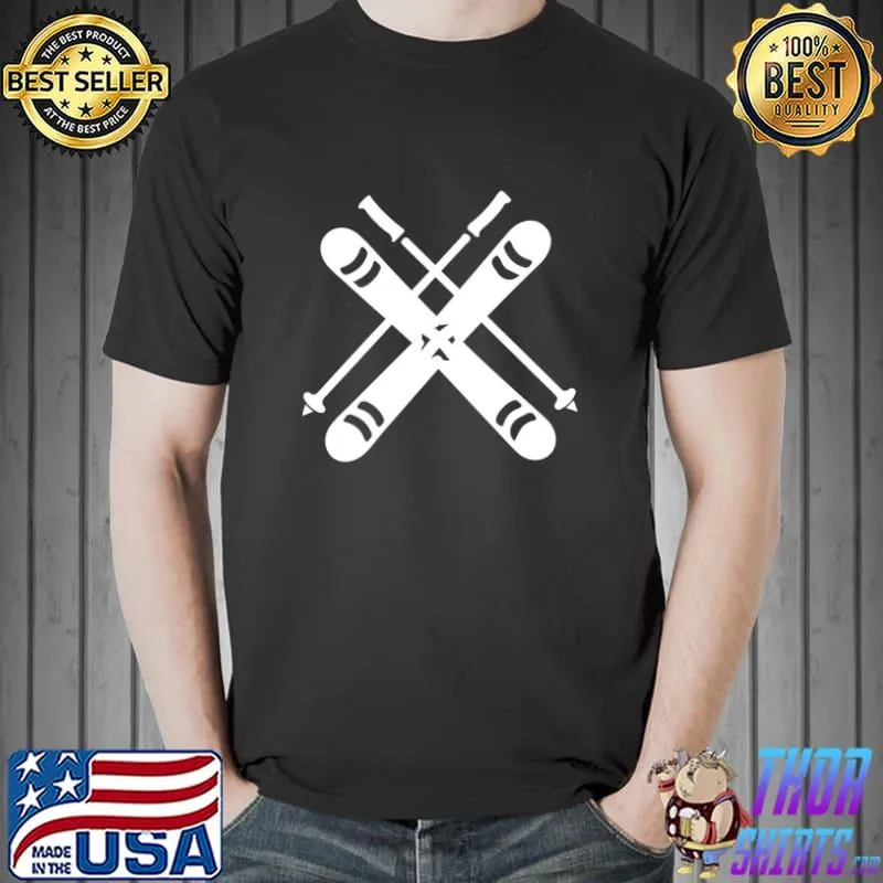 Winter sports mountain skI shirt