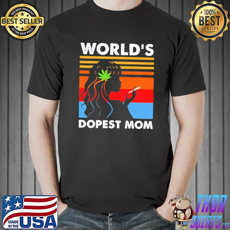 World's Dopest Mom Weed Vintage Shirt