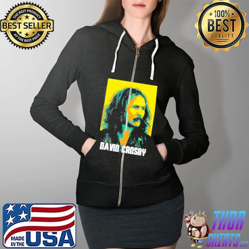 Yellow style david crosby crosby stills nash and young Full Zip Hooded