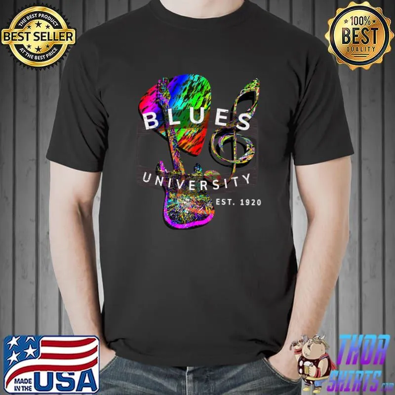 Blues Guitar University Graduate Musician Gift Premium T-Shirt Unisex