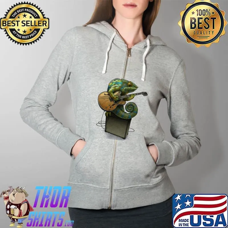 Chameleon plays the blues plus a few other colors Full Zip Hooded