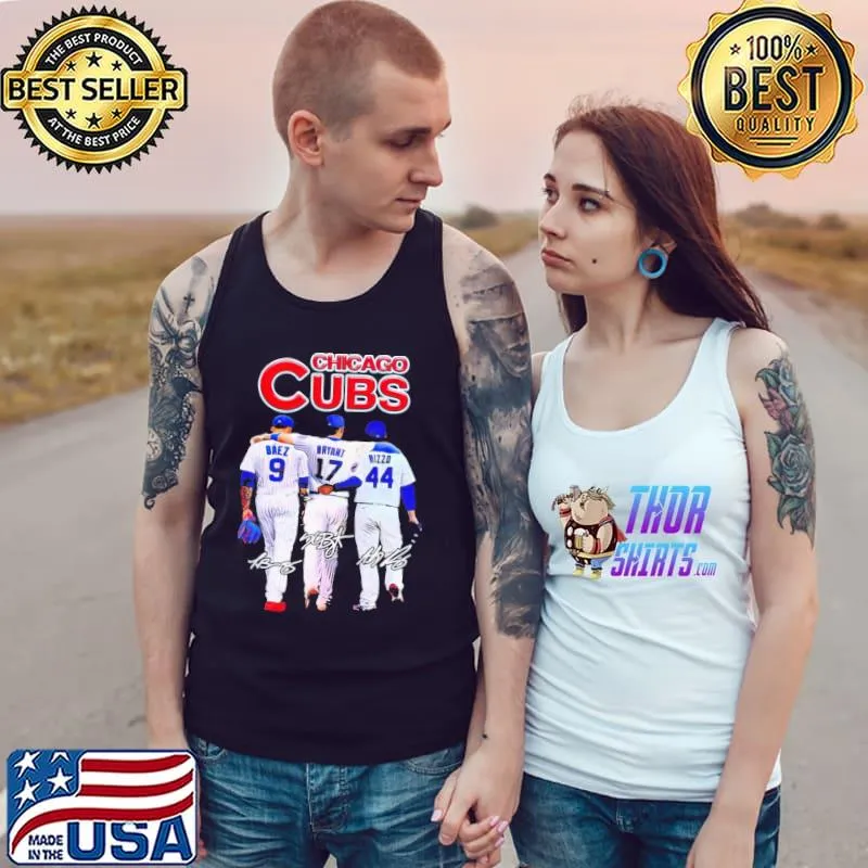 Chicago Cubs javier baez kris Bryant anthony rizzo signatures 2022 Tank Top