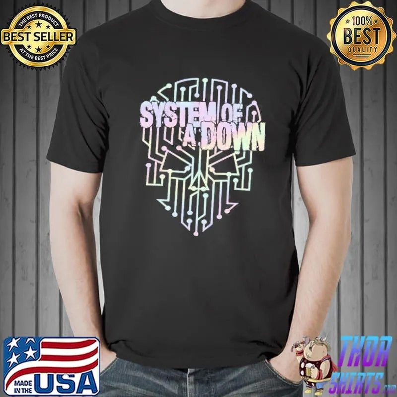 Colored skull system of down soad s Unisex