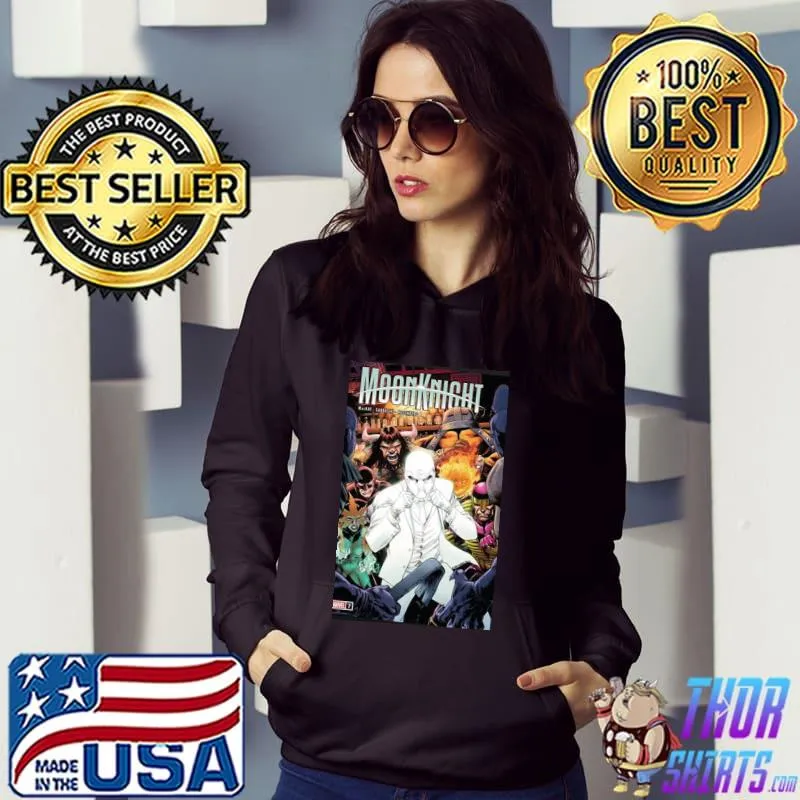 Comic moon knight Marvel art Hoodie
