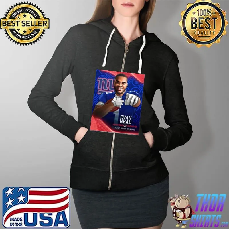 Congratulation evan neal new york giants NFL 2022 Full Zip Hooded