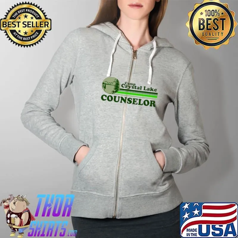 Crystal Lake 80s counselor T-Shirt Full Zip Hooded