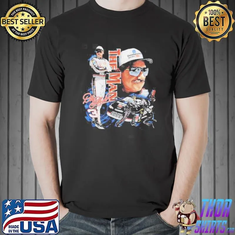 Dale earnhardt the man thrift vintage nascar shirt