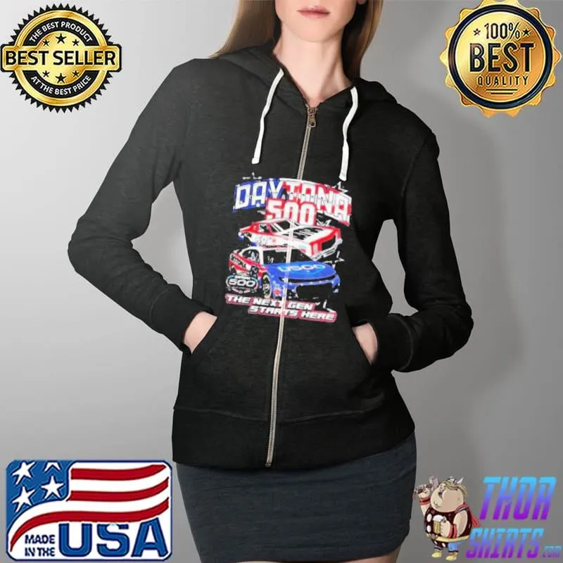 Daytona 500 nascar 2022 the next gen starts here Full Zip Hooded