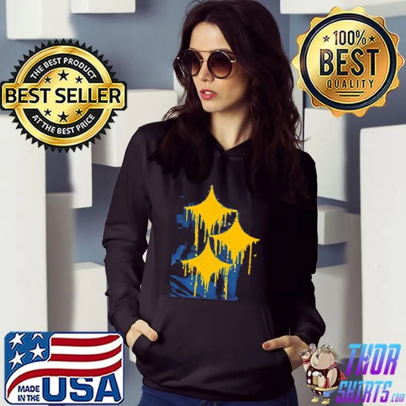 Dripping hypocycloids gold Pittsburgh Steelers Hoodie