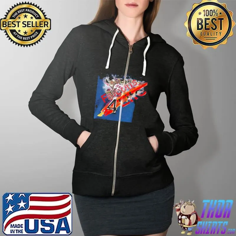 Falcons 4 life atlanta falcons design Full Zip Hooded