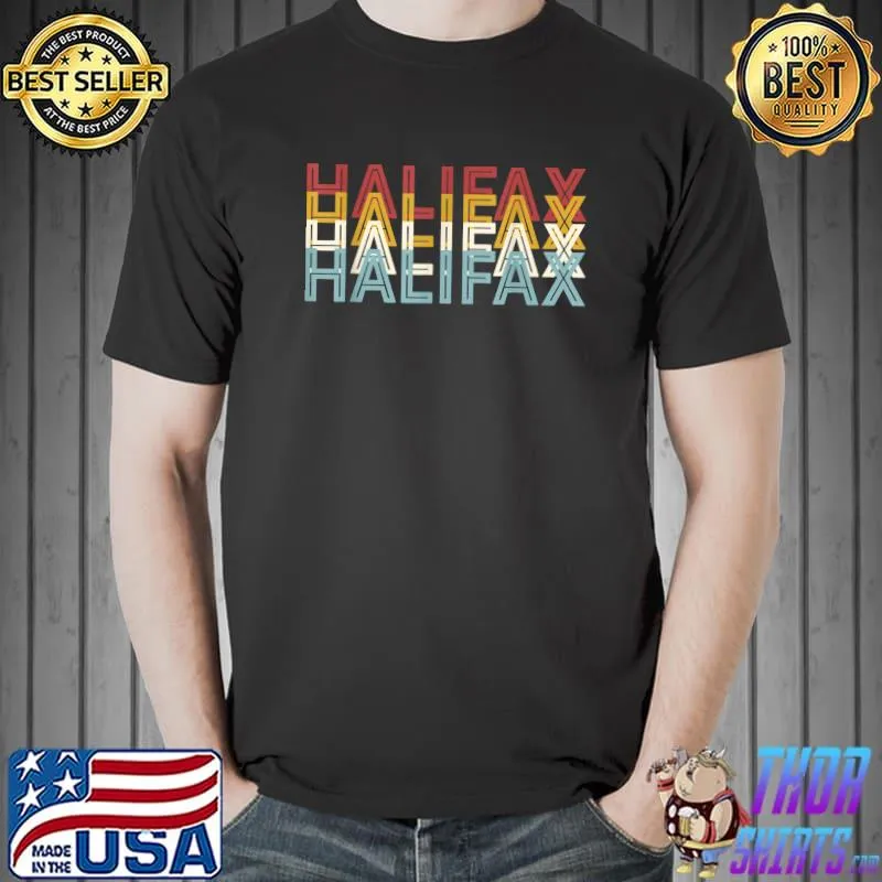 Famous City 70's Retro USA - Vintage Halifax T-Shirt Unisex