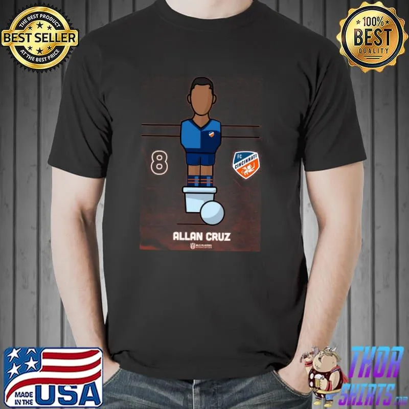 FC Cincinnati 8 Allan Cruz MLSPA Foosball Shirt