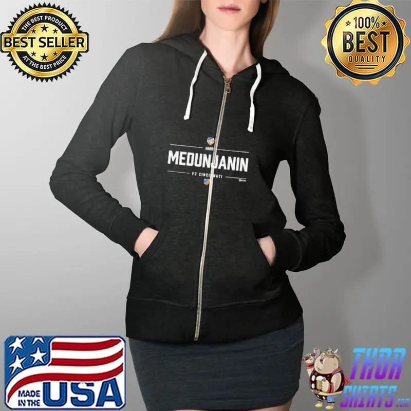 FC Cincinnati Haris Medunjanin MLSPA Shirt Full Zip Hooded