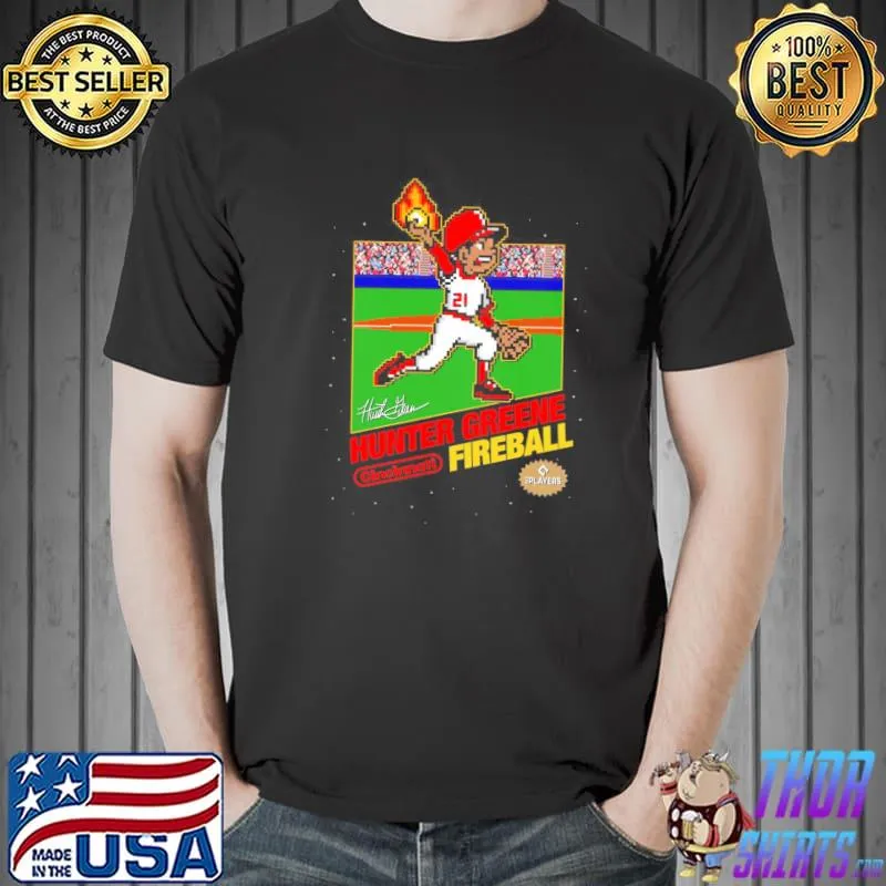 FC Cincinnati Hunter Greene Fireball MLBPA Signature Shirt