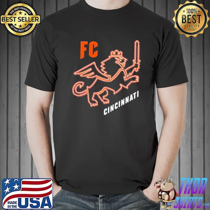 FC Cincinnati Neon Lion Logo Shirt