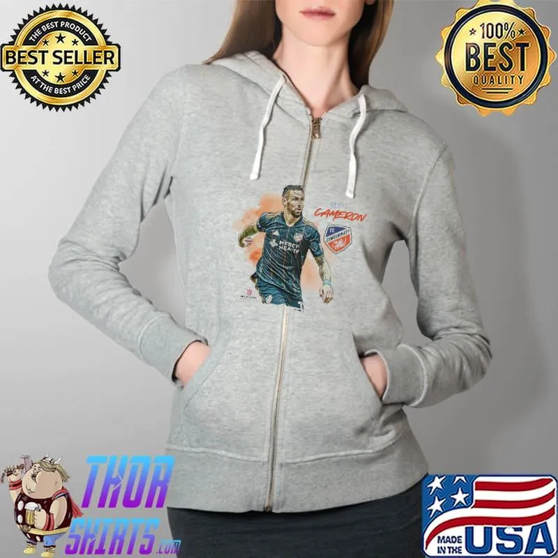 Geoff Cameron Fc Cincinnati Shirt Full Zip Hooded