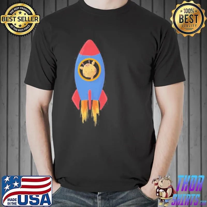 Giraffe in a space ship astronaut animals s Unisex