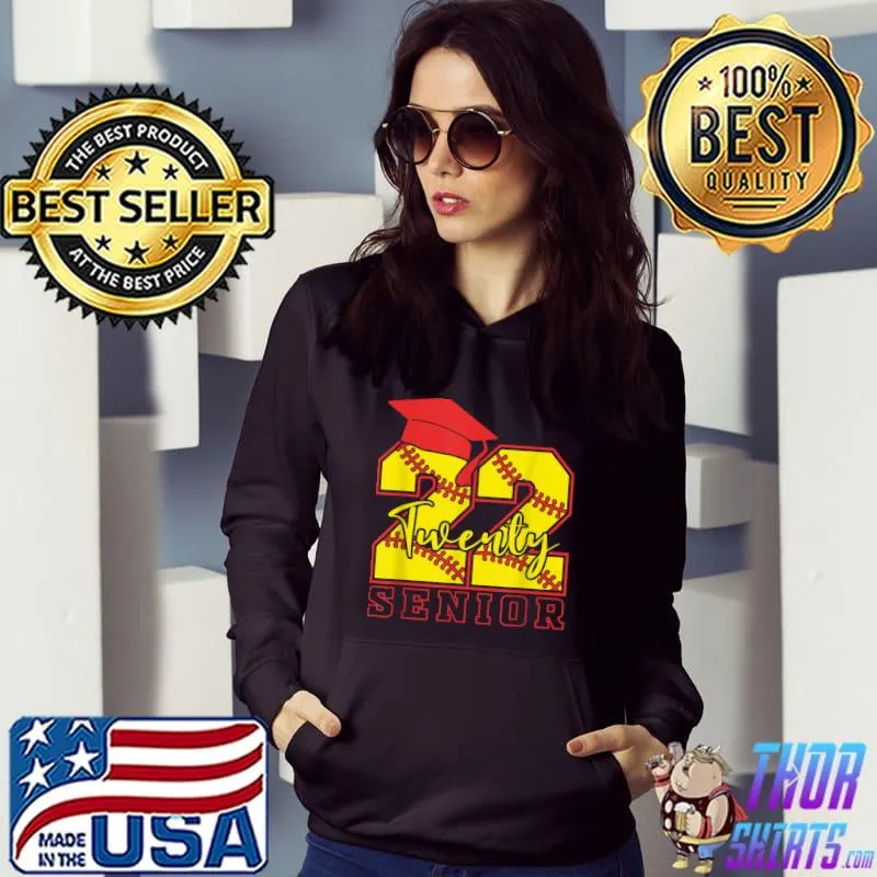 Graduation Senior Class 2022 Graduate Softball Player T-Shirt Hoodie