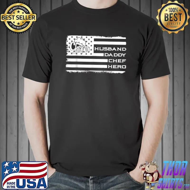 Husband Daddy Chef Hero Funny Father's Day Cook Dad T-Shirt Unisex