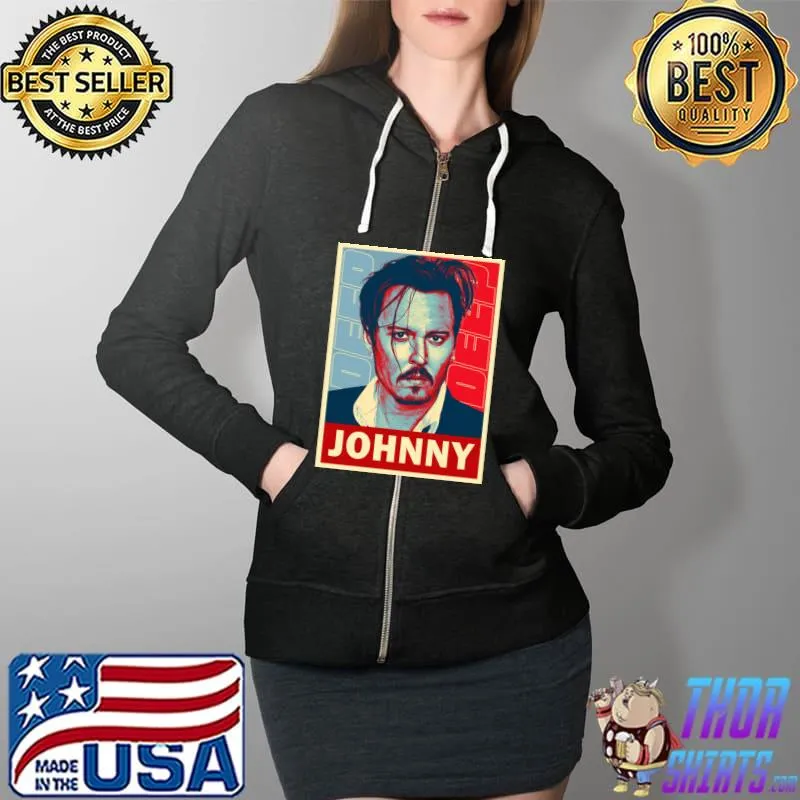 Johnny Deep T-Shirt Full Zip Hooded
