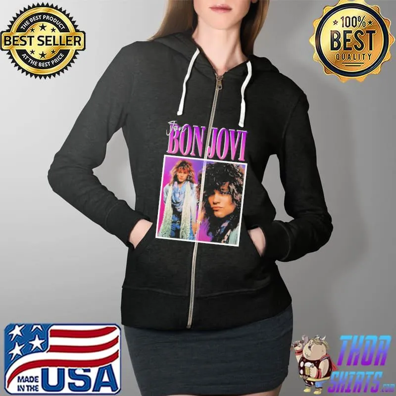 Jon bon jovI vintage 90s Full Zip Hooded