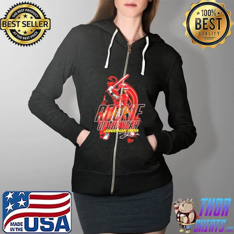 Jonathan India 2021 Rookie of the Year Signature Shirt Full Zip Hooded