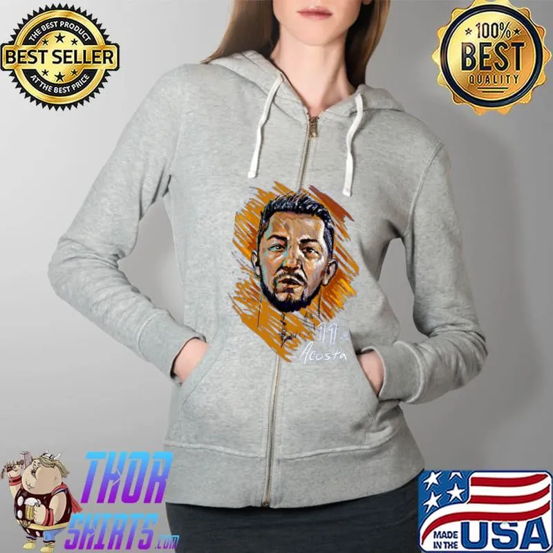 Lucho Acosta MLSPA Drawing Signature Shirt Full Zip Hooded