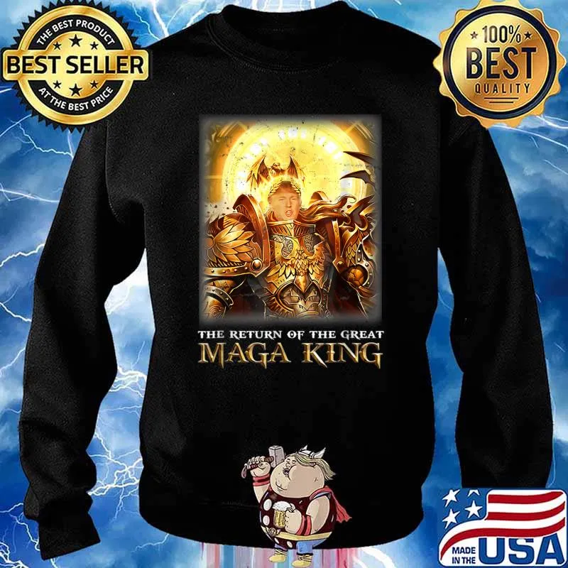 Mega King USA Flag Proud Ultra Maga Trump 2024 T-Shirt Sweater