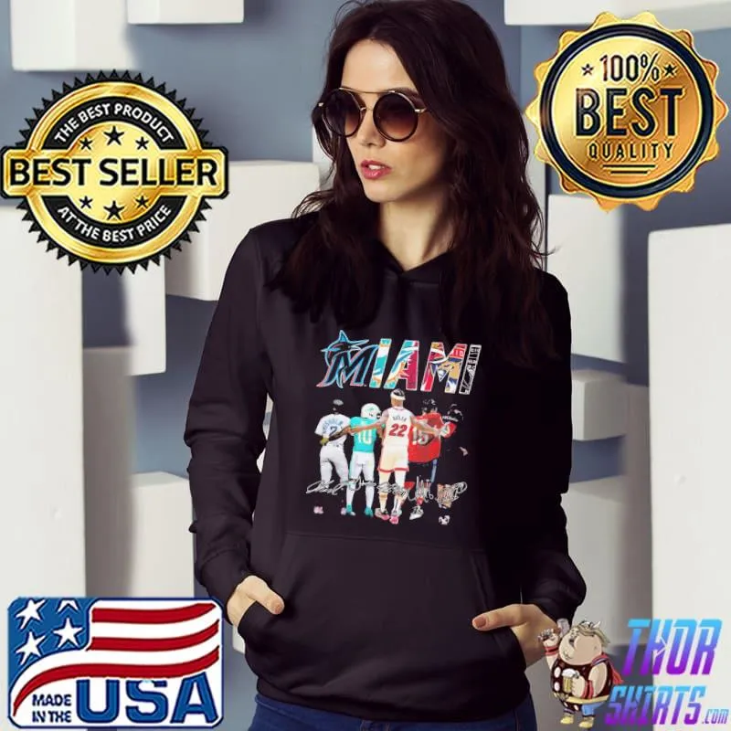 Miami butler hill basketball signatures Hoodie