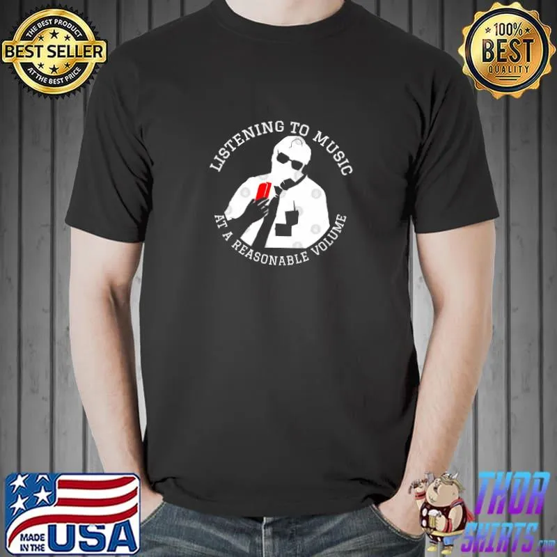Milton's Music listening to music at a reasonable volume T-Shirt