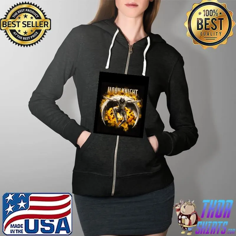 Moon Knight Show Graphic T-Shirt Full Zip Hooded